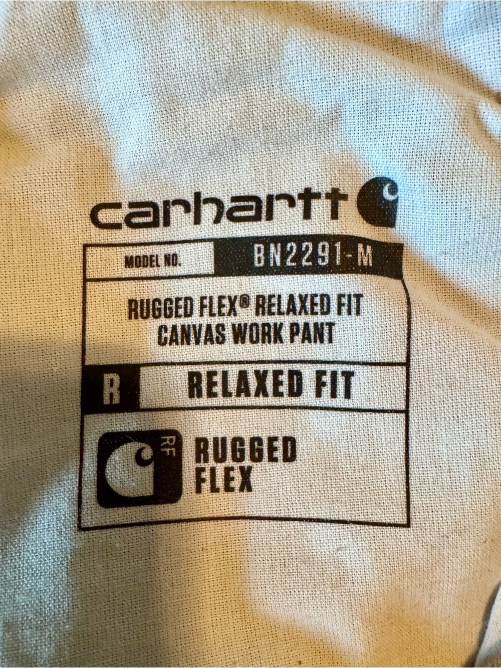 Carhartt Men's Relaxed Fit Khaki Canvas Work pants - Picture 5 of 7